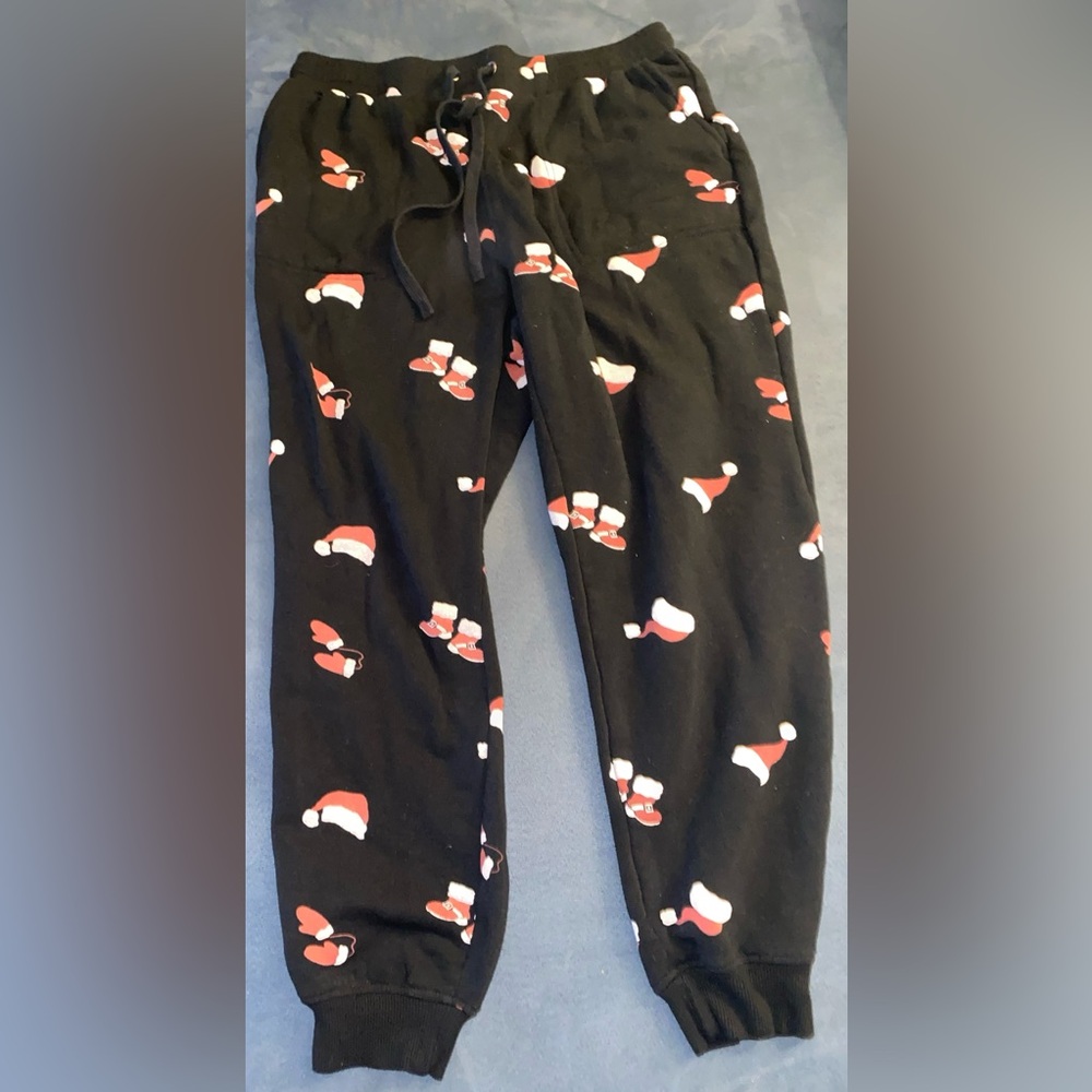 Softest Santa Hat Joggers - Women’s S